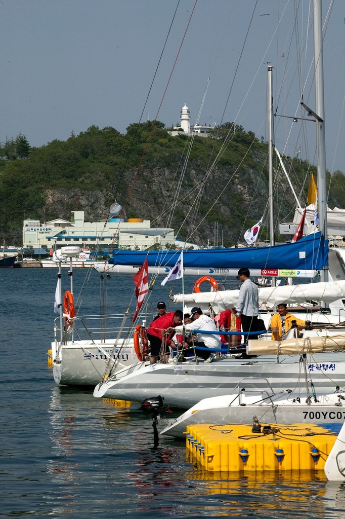 Hoopo lighthouse. Korea Cup International Yacht Race 2010 © Guy Nowell http://www.guynowell.com
