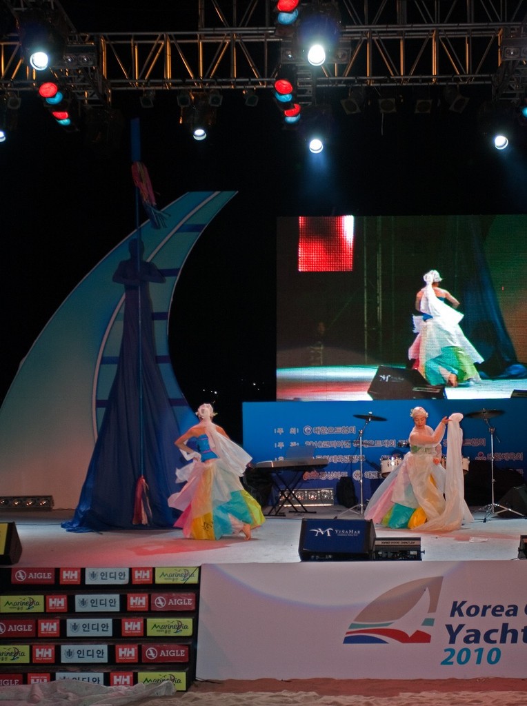 Modern dance at the Opening Ceremony. Korea Cup International Yacht Race 2010 © Guy Nowell http://www.guynowell.com