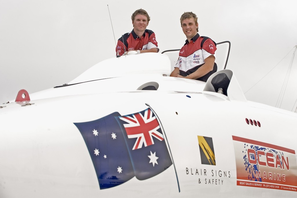 The Good Guys crew, Christopher (right) and Brendon Frier can mange a smile after a second place in race 2 in Supercat Lite. photo copyright Andrew Gricks http://www.andrewgricksphotography.com taken at  and featuring the  class