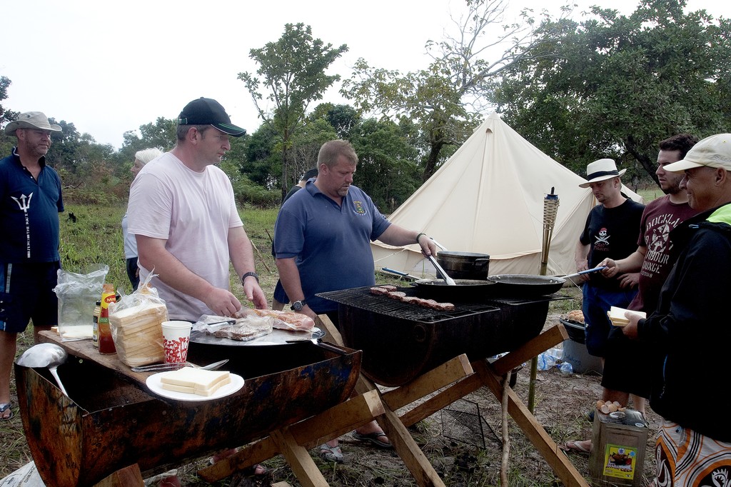 Neptune Regatta 2011. Bacon sarnies, the breakfast of champions. © Guy Nowell http://www.guynowell.com