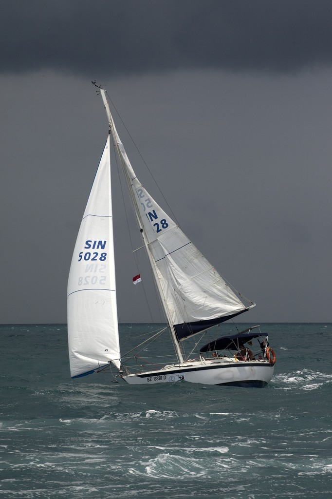Neptune Regatta 2011. Wysiwyg rolls across the line. photo copyright Guy Nowell http://www.guynowell.com taken at  and featuring the  class