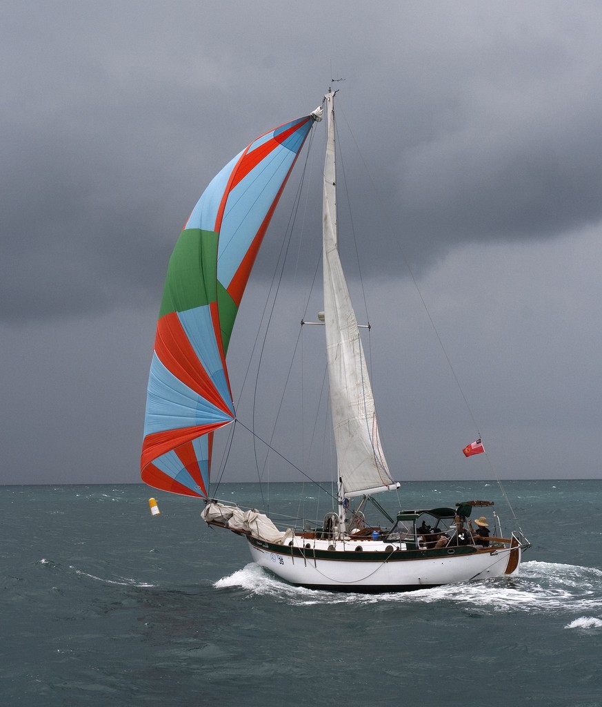 Neptune Regatta 2011. Mico Verde crosses the line. photo copyright Guy Nowell http://www.guynowell.com taken at  and featuring the  class