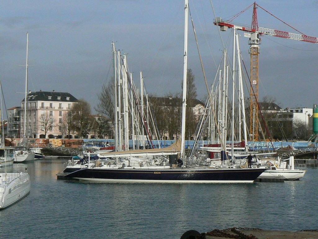 The now 40 year old classic, Kialoa IV lying in La Rochelle, France &copy; Pierre Alain Varreon