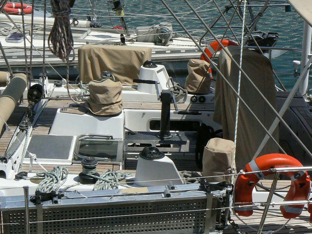The now 40 year old classic, Kialoa IV lying in La Rochelle, France &copy; Pierre Alain Varreon