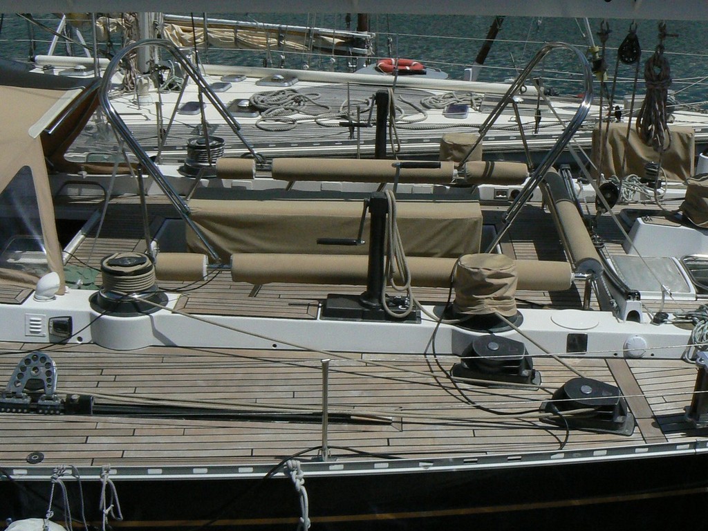 The now 40 year old classic, Kialoa IV lying in La Rochelle, France &copy; Pierre Alain Varreon