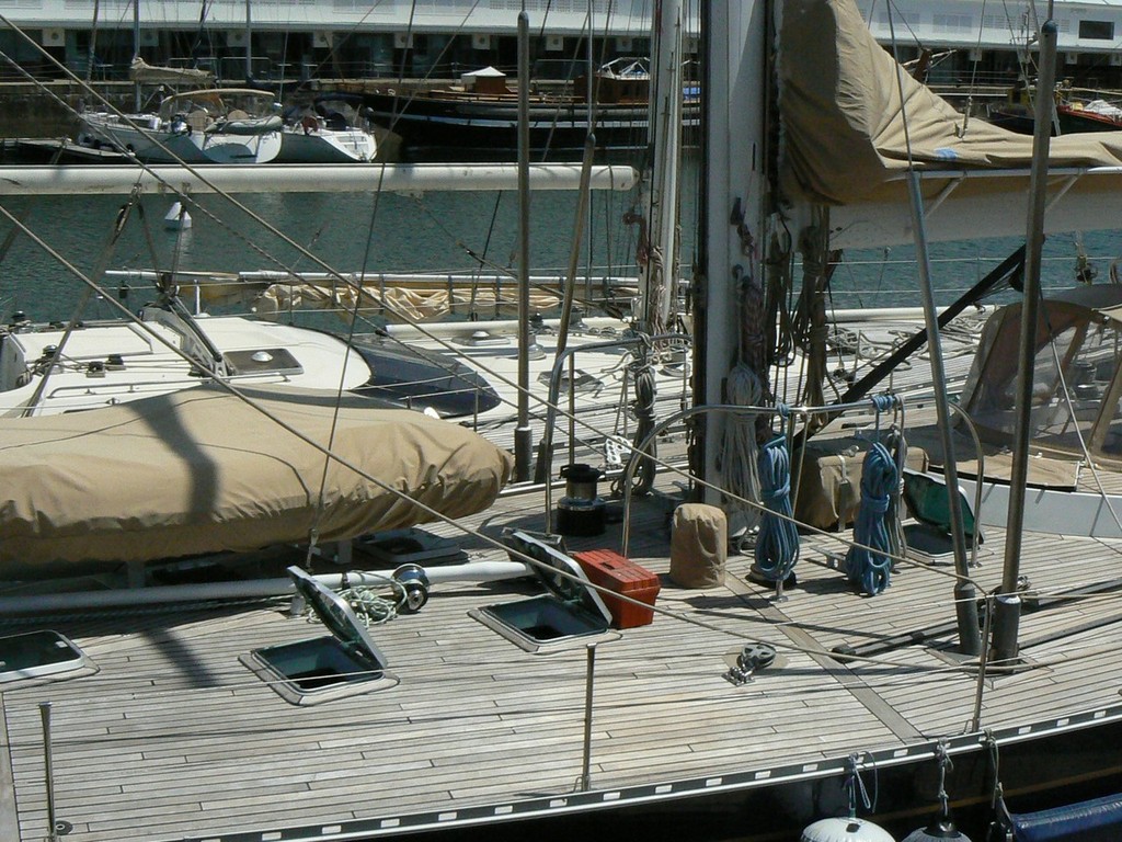 The now 40 year old classic, Kialoa IV lying in La Rochelle, France &copy; Pierre Alain Varreon