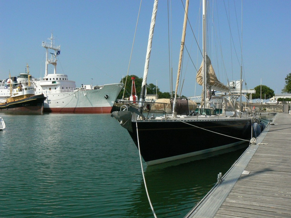 The now 40 year old classic, Kialoa IV lying in La Rochelle, France &copy; Pierre Alain Varreon