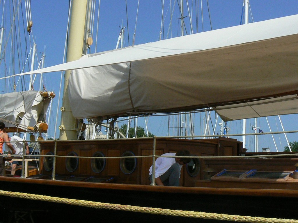 Atlantic being fitted out in la Rochelle, July 2010 © Pierre Alain Varreon