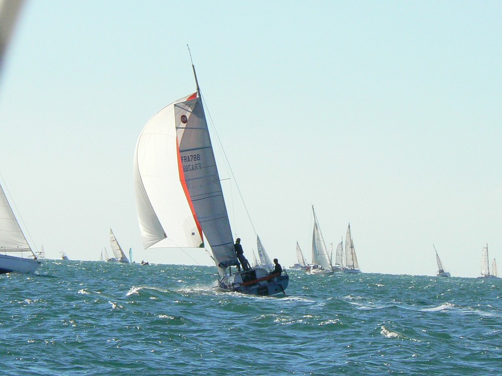 Velux 5 Oceans start, October 2010 © Pierre Alain Varreon