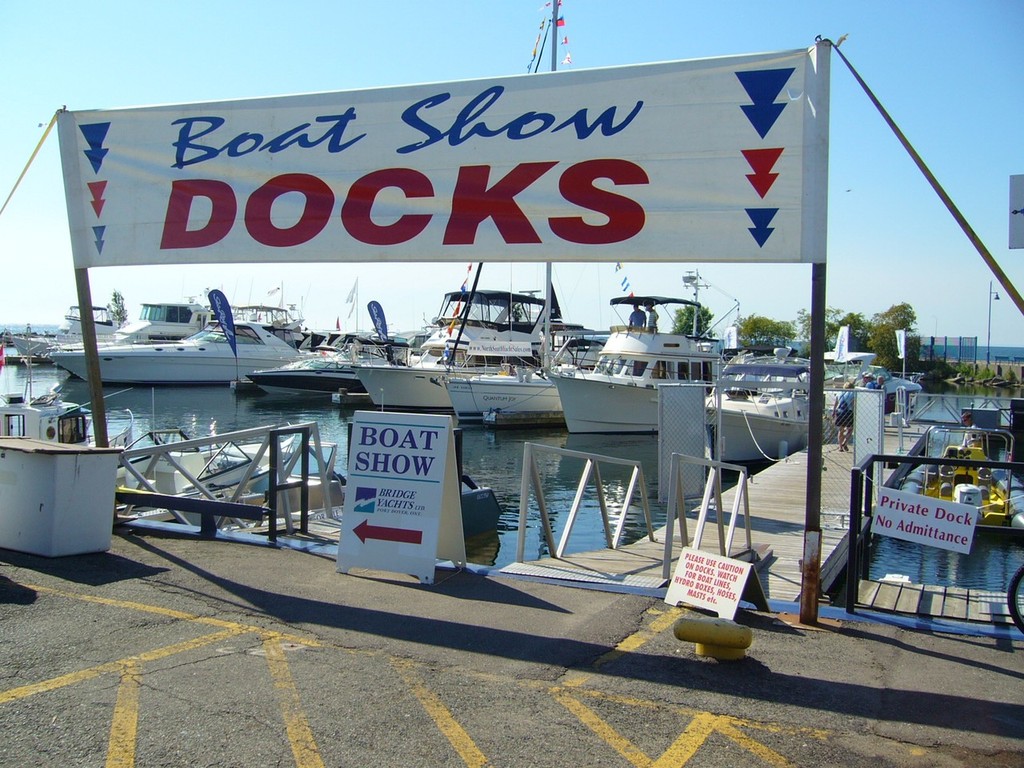 Power boat display - Port Credit Boat Show 2010 © Heather Robertson