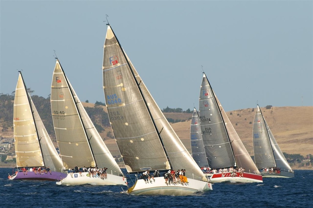 Friday night's twilght race saw close and colourful sailing. - 2010 Crown Series Regatta Bellerive Yacht Blub photo copyright Jane Austin taken at  and featuring the  class