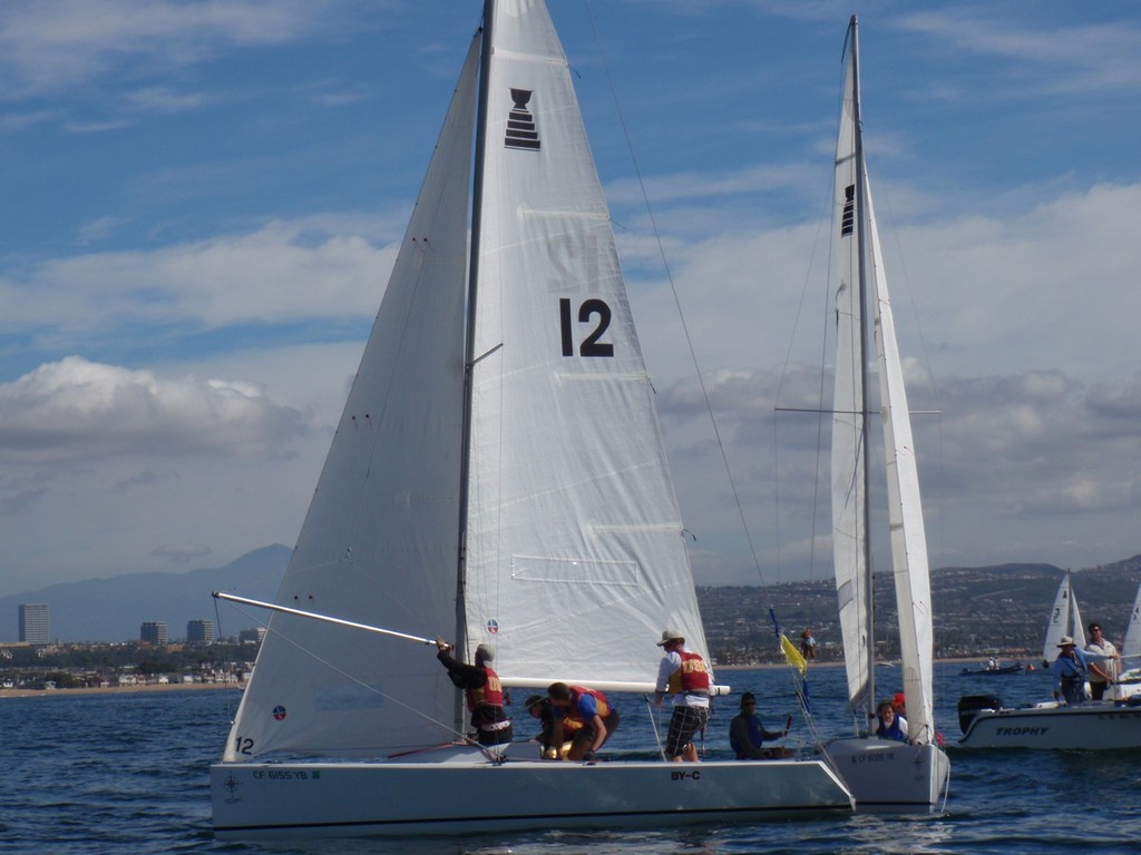 USC ahead and UCSD trailing - PCCSC Match Race Championship 2010 © Danielle M. Richards
