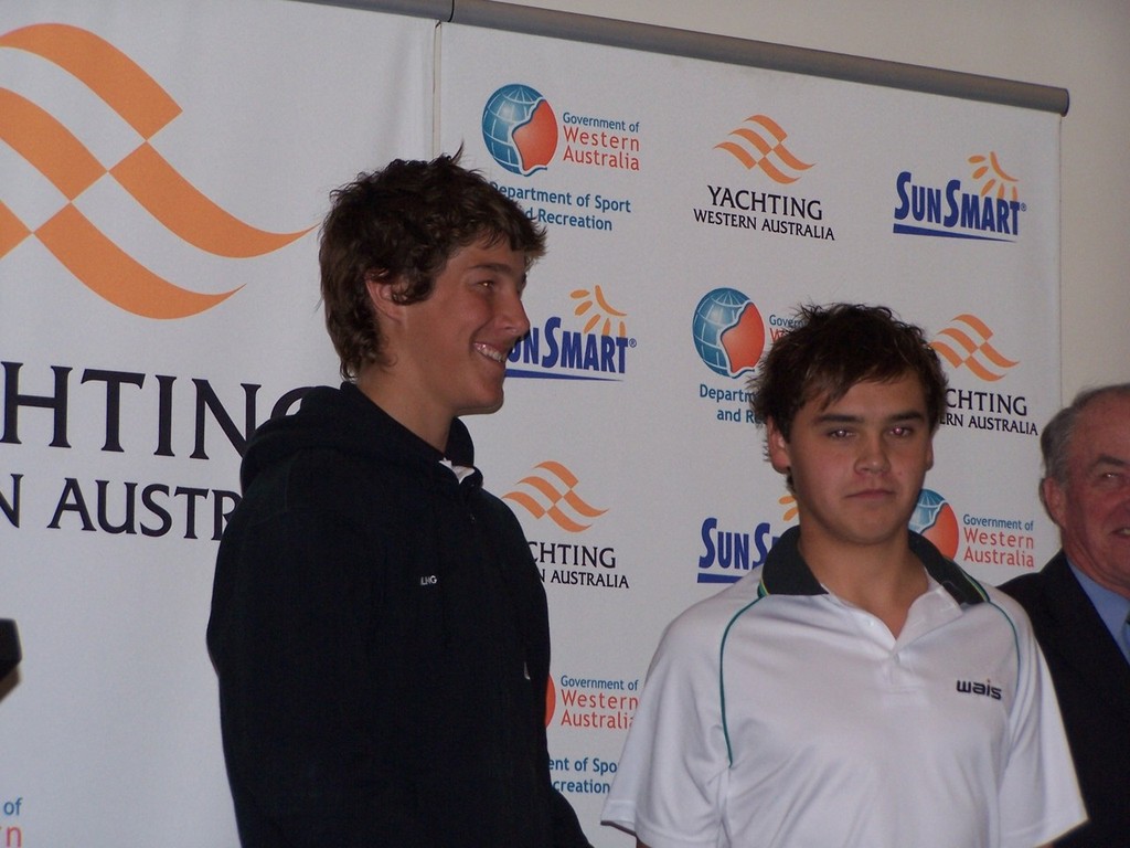 Patrick Vos and Matthew Jerwood 1 photo copyright  Yachting WA . http://wa.yachting.org.au taken at  and featuring the  class