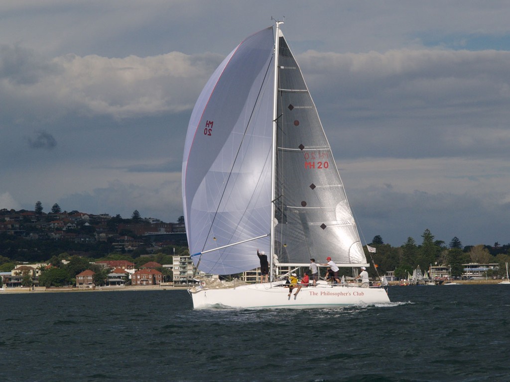 Peter Sorensen’s Sydney 36CR The Philosopher’s Club in action in light conditions for Race two of Audi Winter Series 2010. photo copyright ACE Marine Photography  taken at  and featuring the  class
