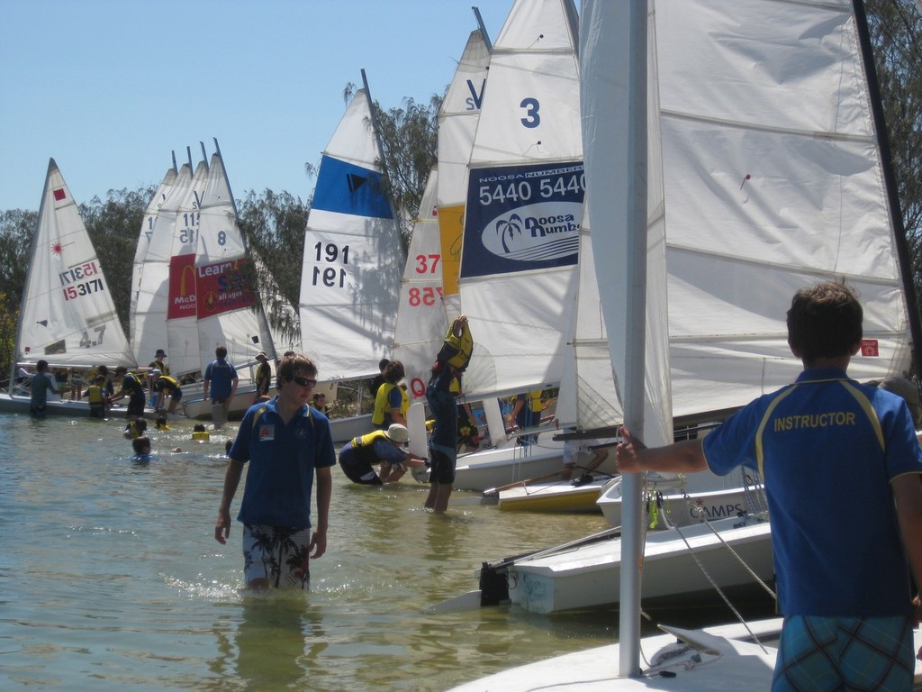 Noosa Yacht & Rowing Club’s renowned School Holiday Sailing Program photo copyright Paul Blundell taken at  and featuring the  class