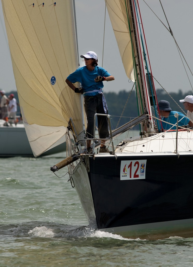 Raja Muda Selangor International Regatta 2010 - This babe means to be on time. Babe. photo copyright Guy Nowell http://www.guynowell.com taken at  and featuring the  class