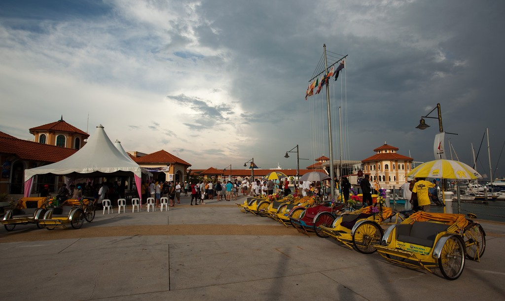 RMSIR_2010 - Penang Trishaw Races. Ready for the ’off’ at Tanjung City Marina. © Guy Nowell http://www.guynowell.com