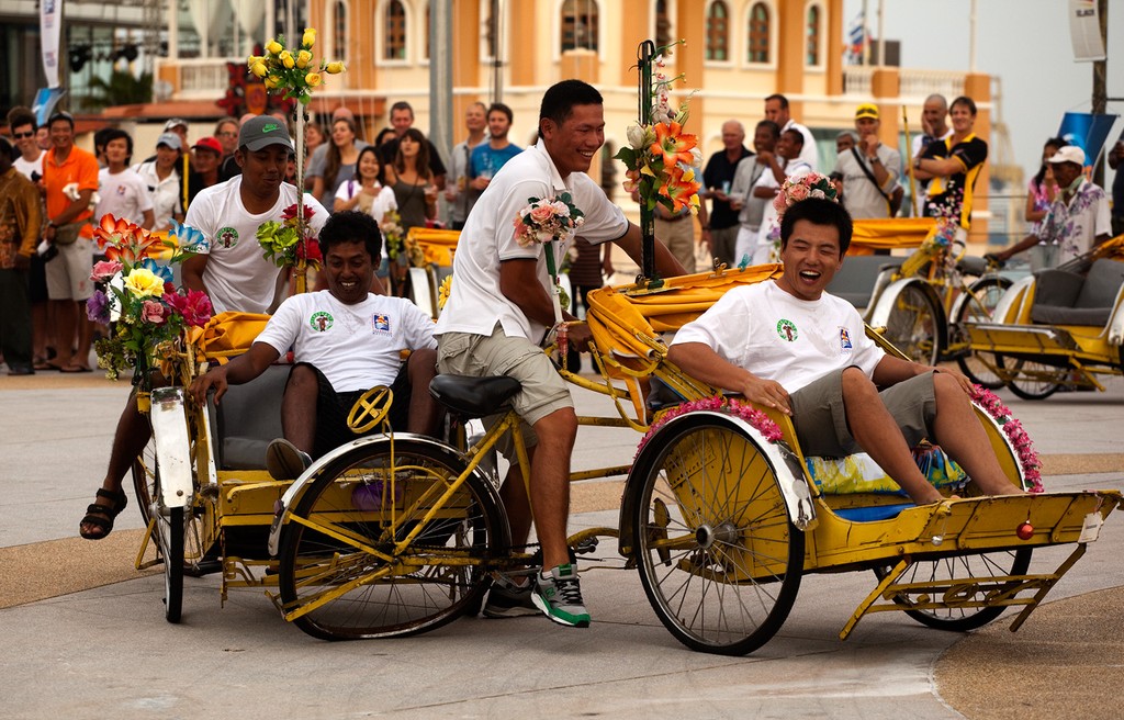 RMSIR_2010 - Penang Trishaw Races. First bingle goes to the Jelik 5 crew... © Guy Nowell http://www.guynowell.com