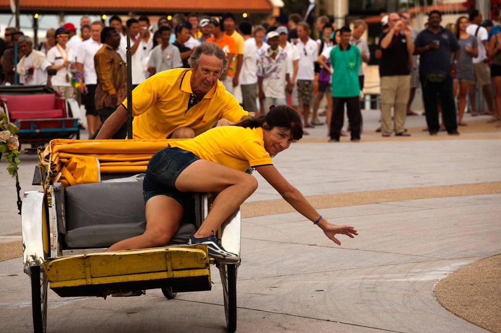 RMSIR_2010 - Penang Trishaw Races. Yes, Julie, you can roll tack a trishaw. © Guy Nowell http://www.guynowell.com