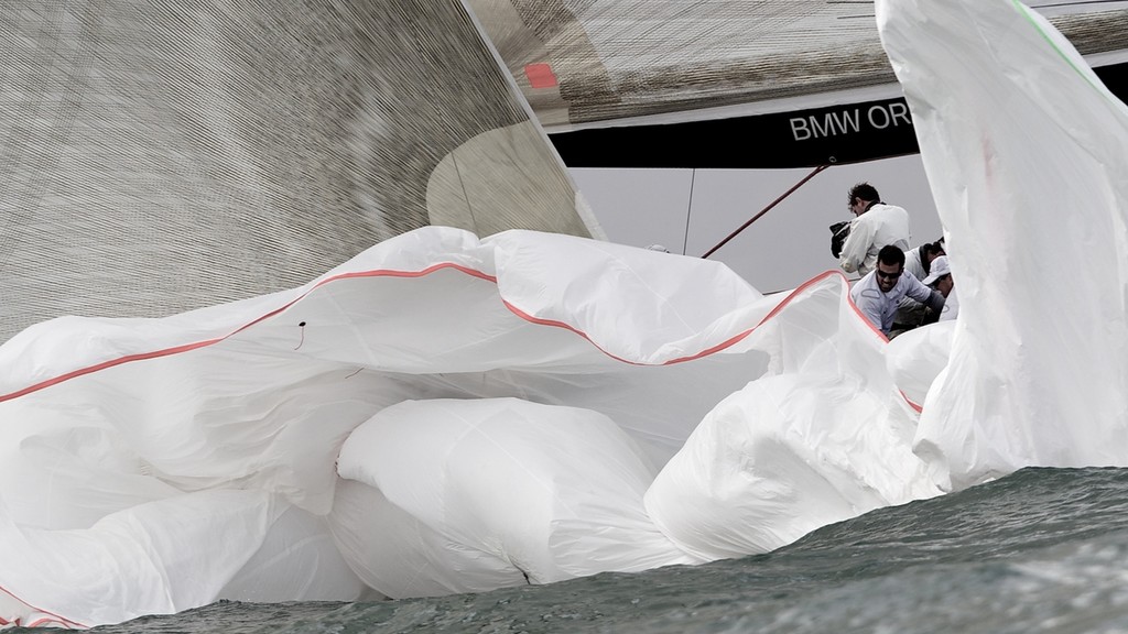 ENGLAND, Cowes, 4th August 2010. 1851 Cup Regatta. Day 2. BMW Oracle Racing. © Ian Roman/TEAMORIGIN www.ianroman.com
