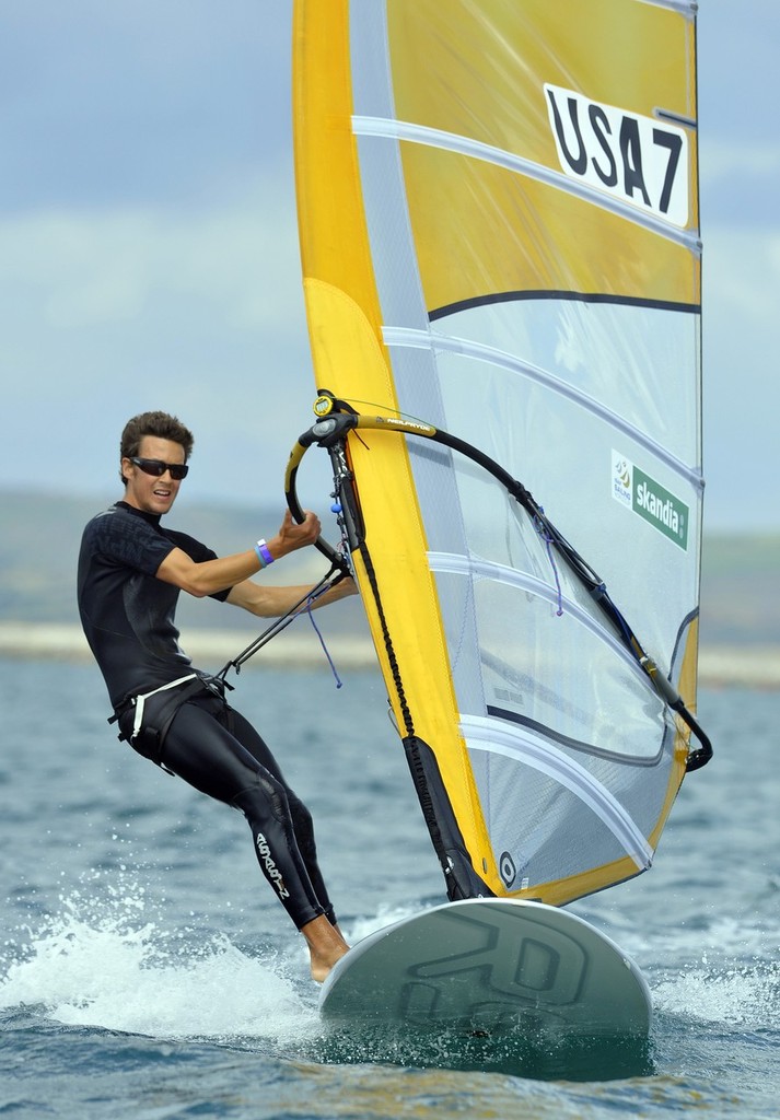 Robert Willis (USA) in action in the RS:X M class on day 4 of the Skandia Sail for Gold Regatta. © onEdition http://www.onEdition.com
