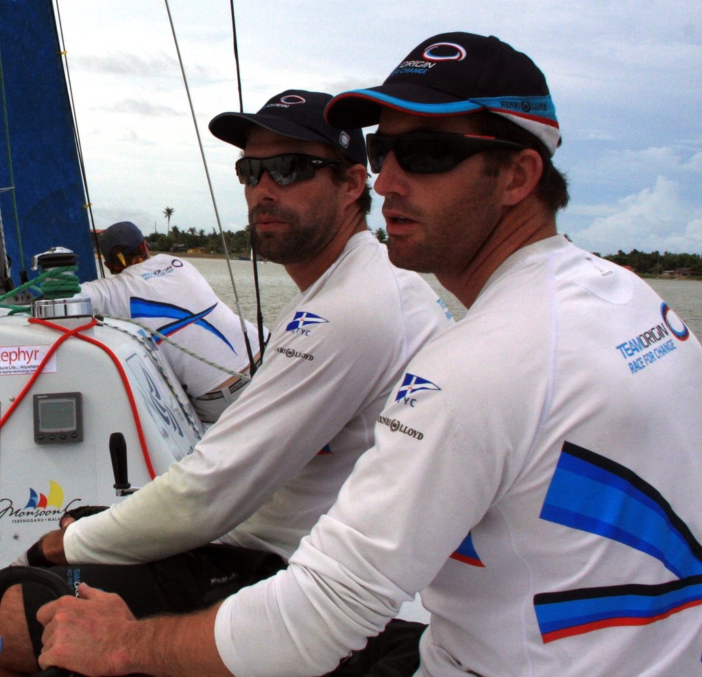 TEAMORIGIN skipper Ben Ainslie and Tactician Iain Percy - Onboard with TEAMORIGIN photo copyright Sail-World.com /AUS http://www.sail-world.com taken at  and featuring the  class