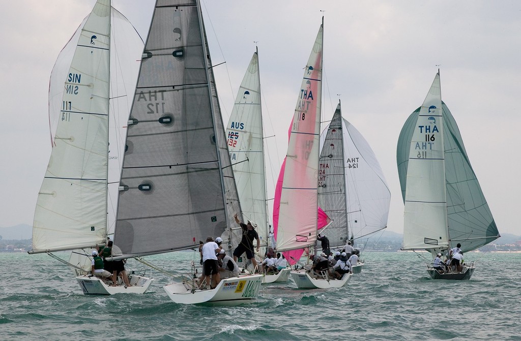 Platu fleet. Top of the Gulf Regatta 2010. © Guy Nowell http://www.guynowell.com