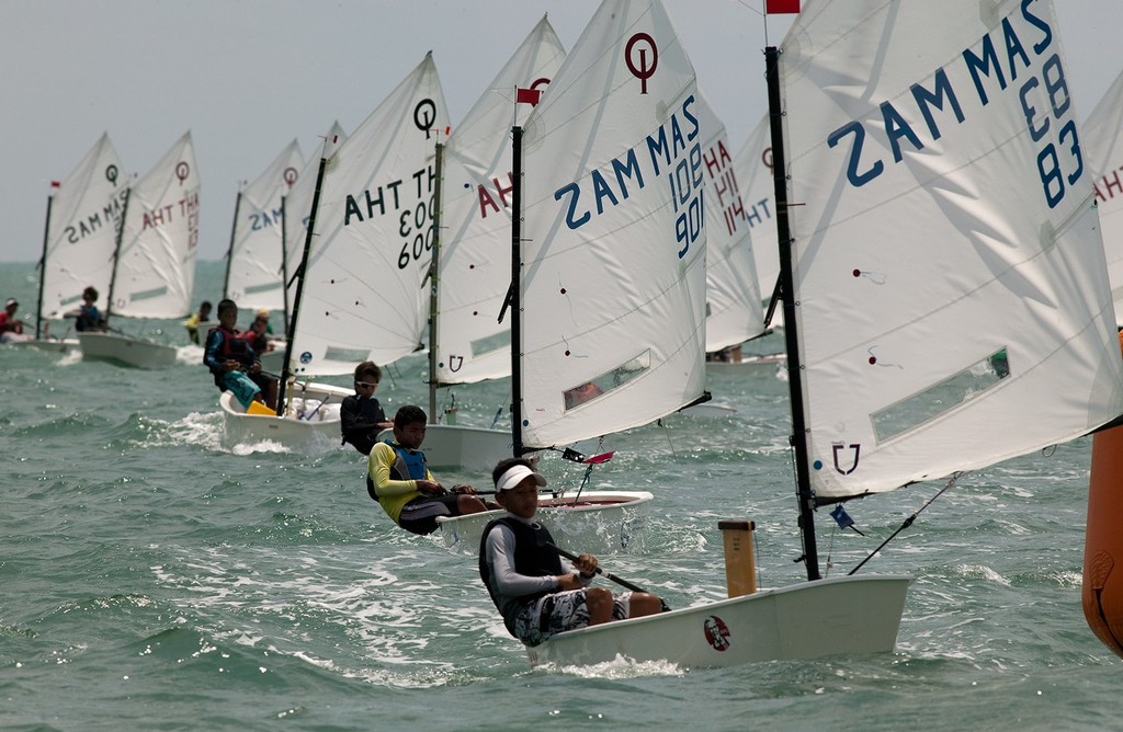Line up, line up! Top of the Gulf Regatta 2010. © Guy Nowell http://www.guynowell.com