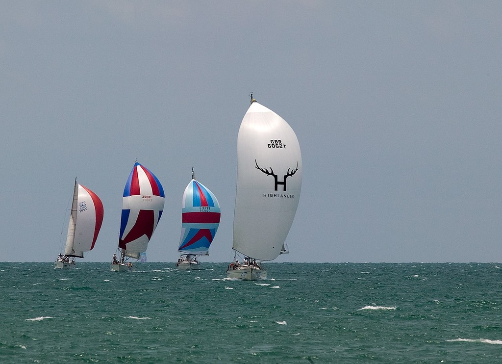 The Cruisers run down to a finish, Celere in the lead. Top of the Gulf Regatta 2010. © Guy Nowell http://www.guynowell.com