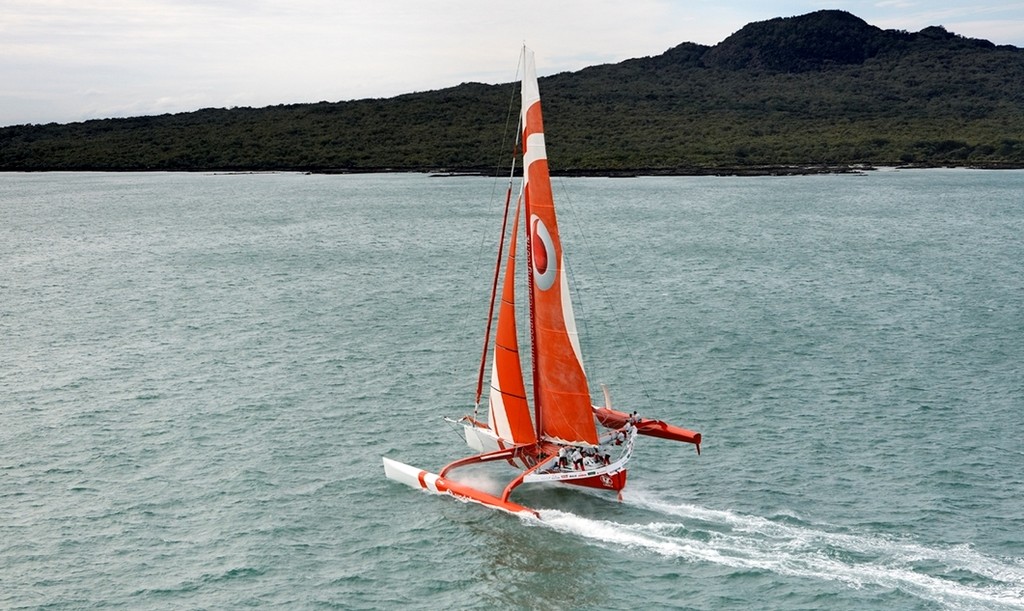 The ORMA60 TVS off Rangitoto © SW