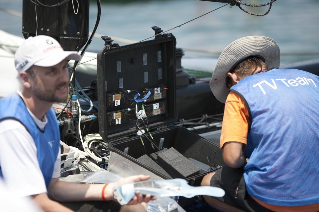 TV and Audio Trials, Valencia July 2010 photo copyright BMW Oracle Racing Photo Gilles Martin-Raget http://www.bmworacleracing.com taken at  and featuring the  class