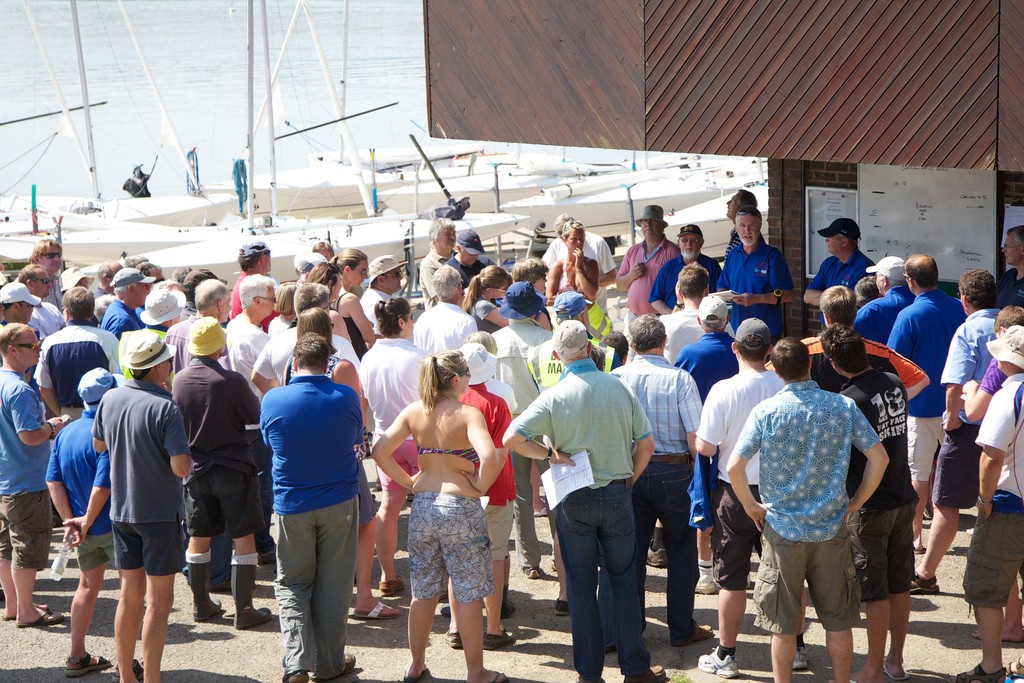 The briefing - British Isles Flying Fifteen Inland Championships 2010 photo copyright Bewl Valley Sailing Club http://www.bewlvalleysc.co.uk/ taken at  and featuring the  class