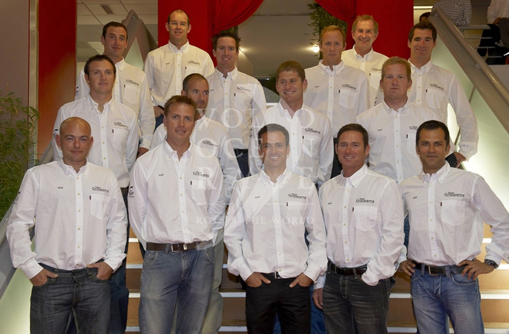 The crew of Groupama 4 for the Volvo Ocean Race

Franck Cammas, Damian Foxall, Philip Harmer, Magnus Woxen, Jean-Luc Nelias, Charles Caudrelier, Sebastien Josse, Yann Riou, Jacques Caraes, Martin Krite, Brad Marsh, Martin Stromberg, Erwan Israel and Sebastien Marsset

For all photographic enquiries, please contact Tim Stonton on +34 606 905 497 or email tim.stonton@volvooceanrace.com. For further images, please go to http://images.volvooceanrace.com

For all media enquiries please contact Lizzie photo copyright Volvo Ocean Race http://www.volvooceanrace.com taken at  and featuring the  class