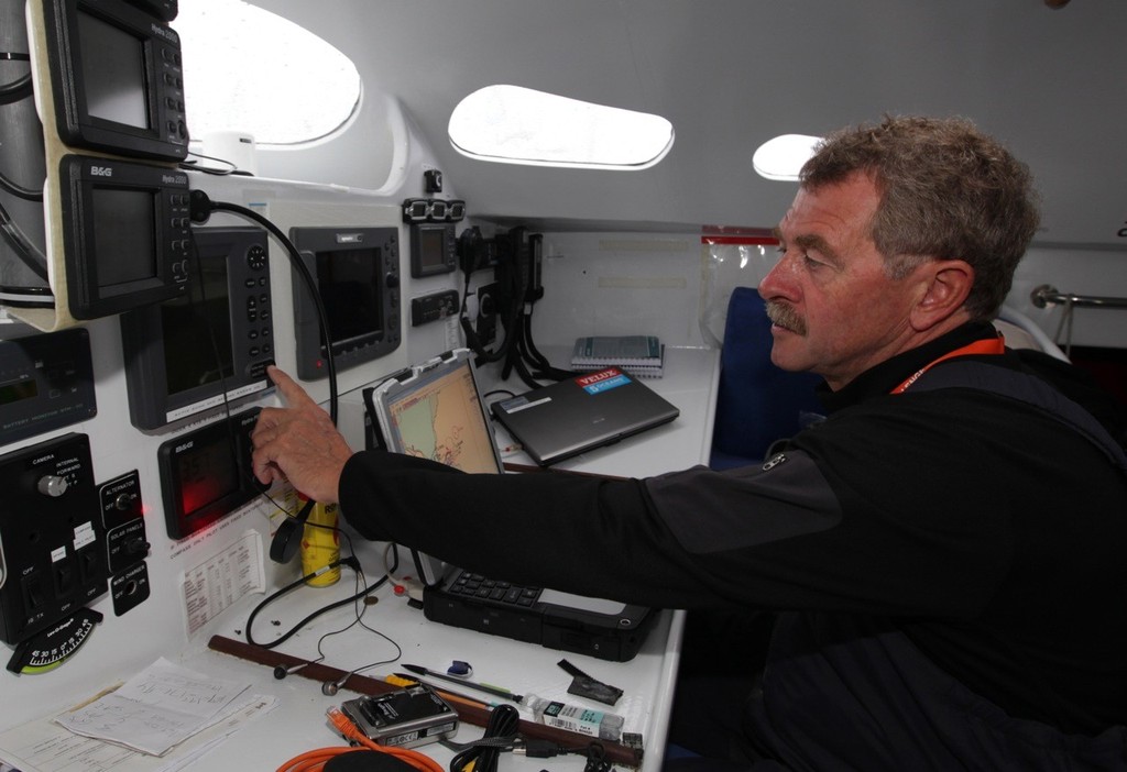 Redundant equipment in the navigation station © Velux 5 Oceans 