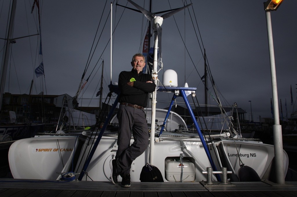 The communication tower, the wind generator and the life raft © Velux 5 Oceans 