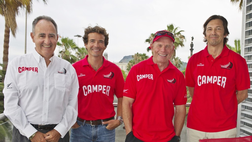 (l-r) Javier Sanz, Roberto Bermudez de Castro, Grant Dalton and Marcelino Botin © Volvo Ocean Race http://www.volvooceanrace.com