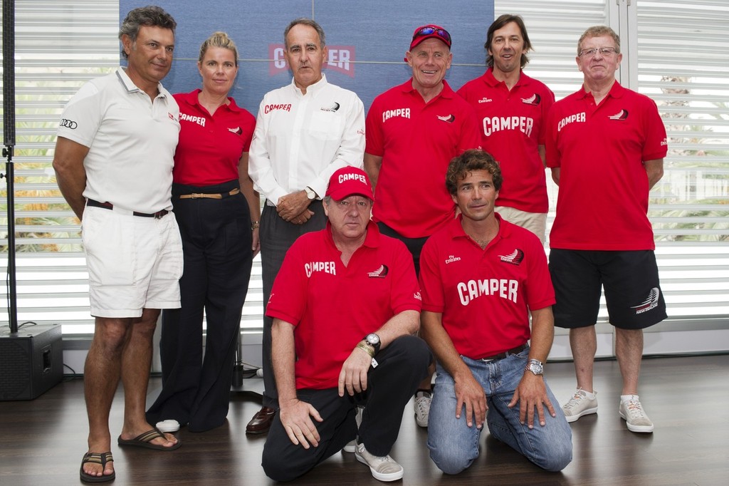 (l-r) Ignacio Triay, Dalia Saliamonas, Javier Sanz, Grant Dalton, Marcelino Botin, Jim Farmer, Matteo de Nora and Roberto Bermudez de Castro © Volvo Ocean Race http://www.volvooceanrace.com