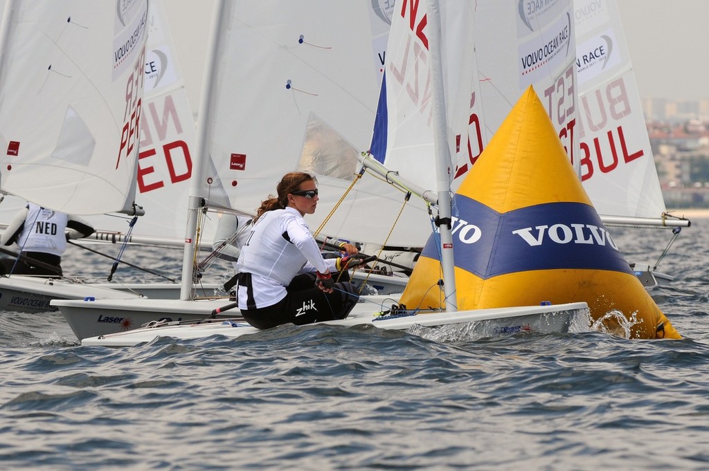 Molly Meech from New Zealand competing in the Laser Girls class on day 1 of the Volvo Youth Sailing ISAF World Championships 2010, in Istanbul, Turkey ©  David Kneale/Volvo Ocean Race http://www.volvooceanrace.com/