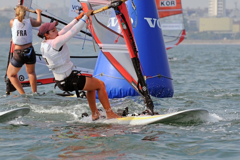 Free for editorial use image, Dave Kneale/Volvo Ocean Race

Ofir Halevy from Israel competing in the RS:X Girls class on day 3 of the Volvo Youth Sailing ISAF World Championships 2010, in Istanbul, Turkey

For all photographic enquiries, please contact Tim Stonton on +34 606 905 497 or email tim.stonton@volvooceanrace.com. For further images, please go to http://images.volvooceanrace.com

For all media enquiries please contact Sophie Luther on +34 606 894 940 or email sophie.luthe photo copyright  David Kneale/Volvo Ocean Race http://www.volvooceanrace.com/ taken at  and featuring the  class