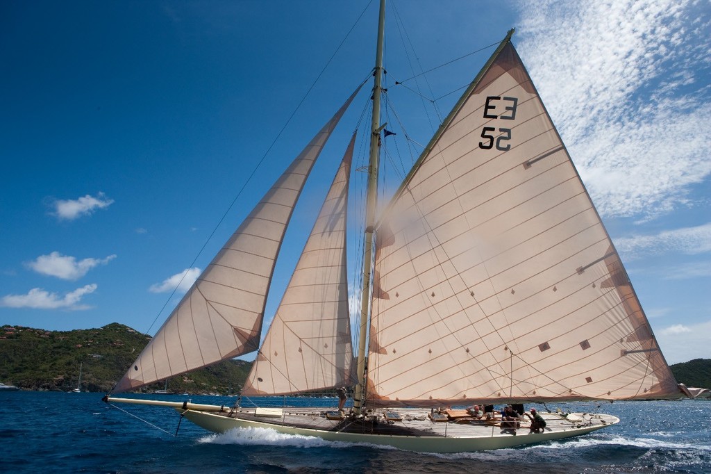 Kate - The gaff rigger designed by Alfred Mylne in 1908 and launched in November 2006 - Voiles de Saint-Barth 2010 &copy; Christophe Jouany / Les Voiles de St. Barth http://www.lesvoilesdesaintbarth.com/
