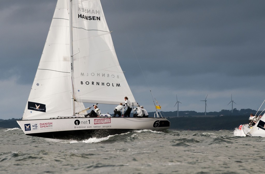 Hansen vs Tiller. Danish Open 2010, Bornholm, Denmark. World Match Racing Tour.  © Loris von Siebenthal http://www.myimage.ch