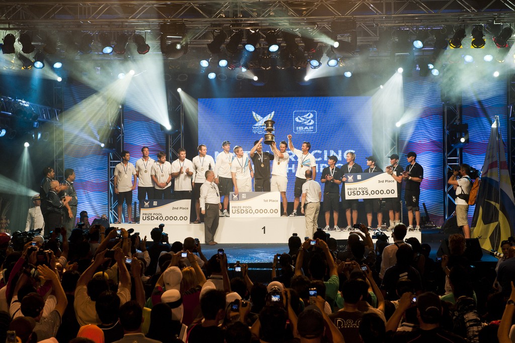Price Giving. Finals day at Monsoon Cup 2010. World Match Racing Tour, Kuala Terengganu, Malaysia. © Subzero Images /AWMRT http://wmrt.com