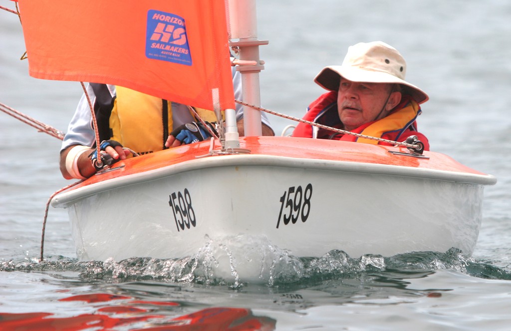 Wayne focuses on the layline - Manly Sailability Australia Day Regatta photo copyright Crosbie Lorimer http://www.crosbielorimer.com taken at  and featuring the  class