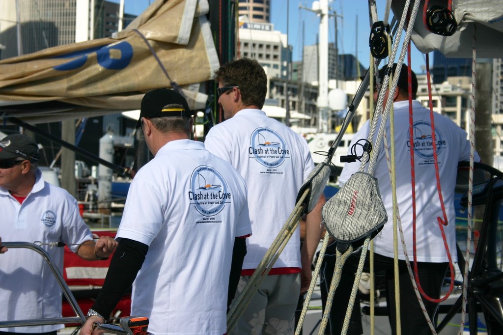 Wired crew in their Clash at the Cove Shirts photo copyright Marsden Cove www.marsdencove.co.nz taken at  and featuring the  class