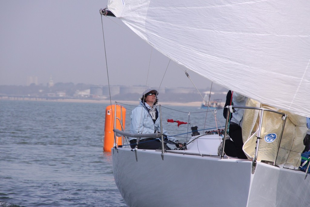 Louise Morton won the quarter ton class - Warsash Spring Series and Spring Championship 2010  © Eddie Mays - copyright http://www.eddiemays.com
