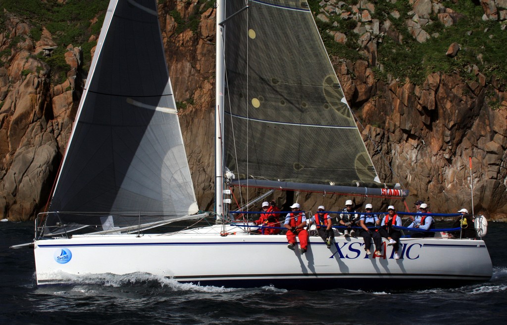 Xstatic and crew on day 2 of Commodore's Cup at Sail Port Stephens 2011  
 photo copyright Sail Port Stephens Event Media taken at  and featuring the  class