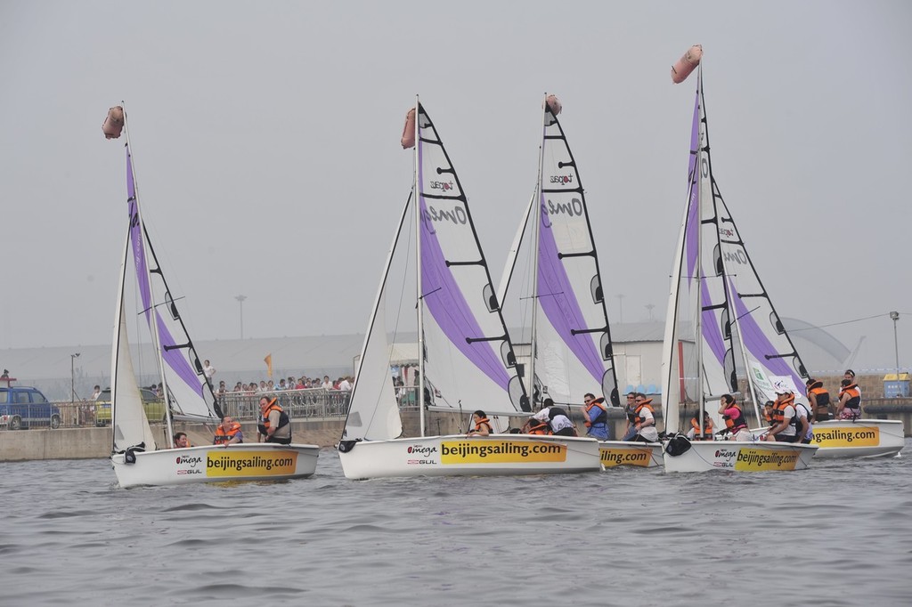 Boats racing at Beijing Sailing Centre photo copyright Beijing Sailing Centre taken at  and featuring the  class