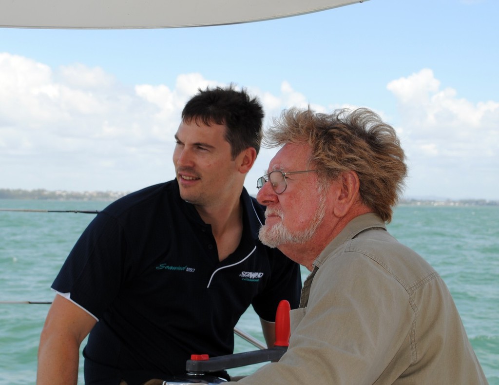 Bryan Lowndes with Seawind's Brent Vaughan. photo copyright Seawind Catamarans www.seawindcats.com taken at  and featuring the  class