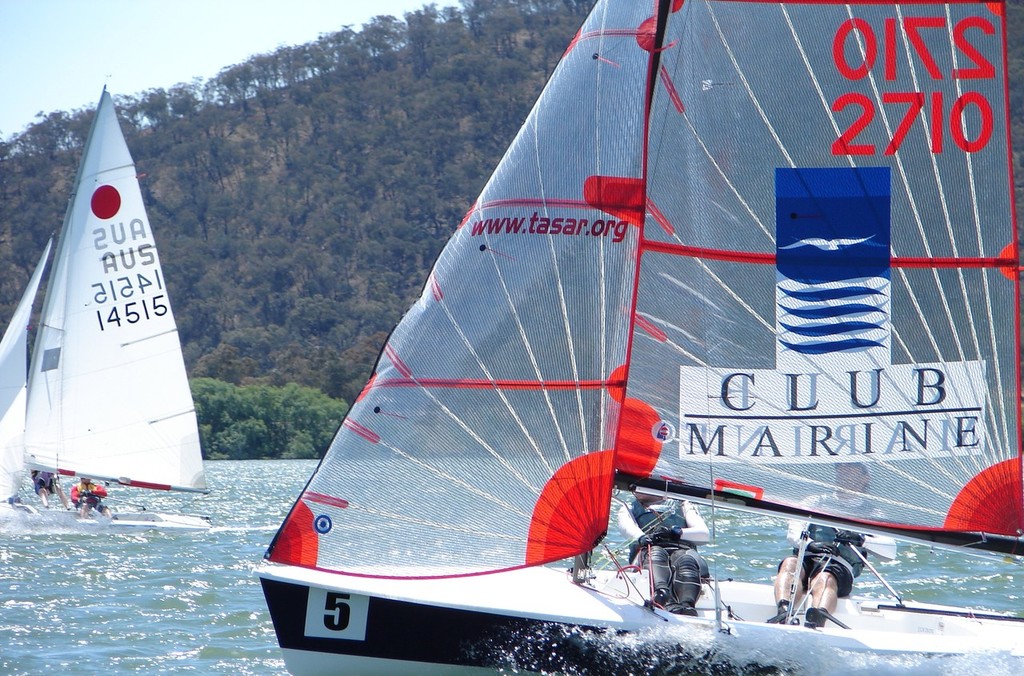 Some-what local Tasar sailors enjoying CYC racing - Capital Insurance Brokers ACT Dinghy Titles photo copyright CYC Media taken at  and featuring the  class
