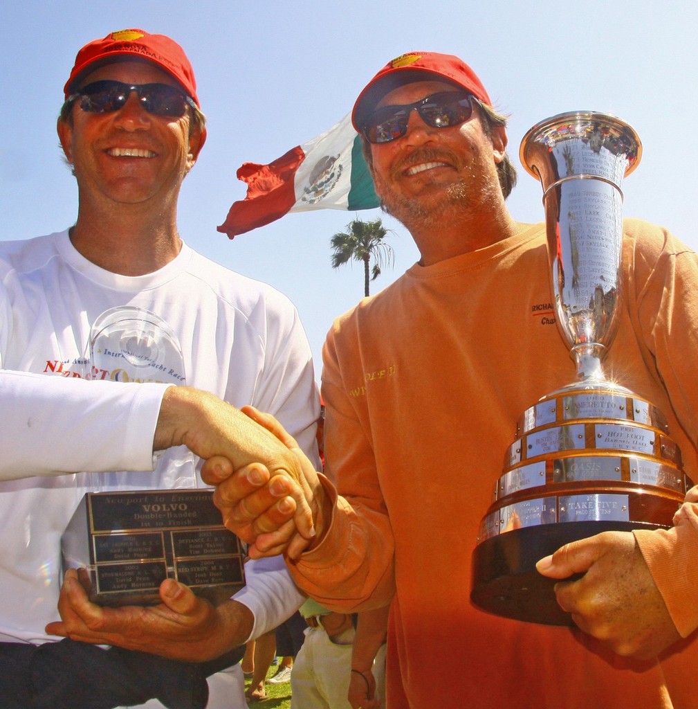 Doublehanded and PHRF-G winners Tony Cozab and Daniel Hodges - 2010 Newport-Ensenada International Yacht Race © Rich Roberts http://www.UnderTheSunPhotos.com